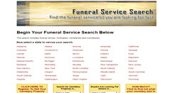 Desktop Screenshot of funeralservicesearch.com